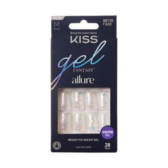 KISS Products Gel Fantasy Allure Fake Nails - How Dazzling - 31ct - Picture 1 of 4